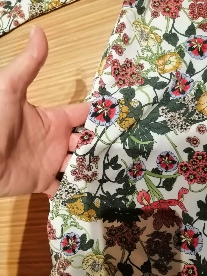 Cream rouge marka 
Çiçek Desenli Uzun Kollu pareo kaftan - Görsel 2