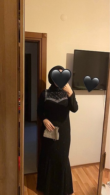 Diğer Siyah Balık Tesettür Abiye