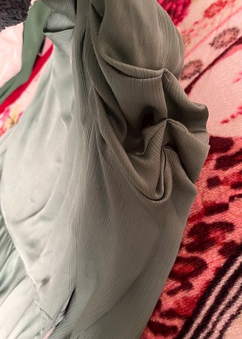 Uzun Kol Drapeli Bohem Kadın Elbise - Görsel 8