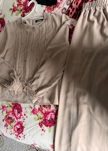 Nakışlı, Salaş Kesim, Uzun Kollu Kadın Takım - Görsel 3