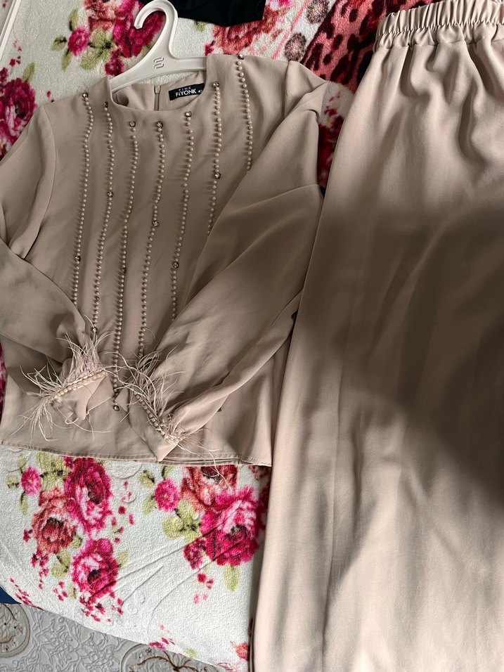 Nakışlı, Salaş Kesim, Uzun Kollu Kadın Takım - Görsel 3