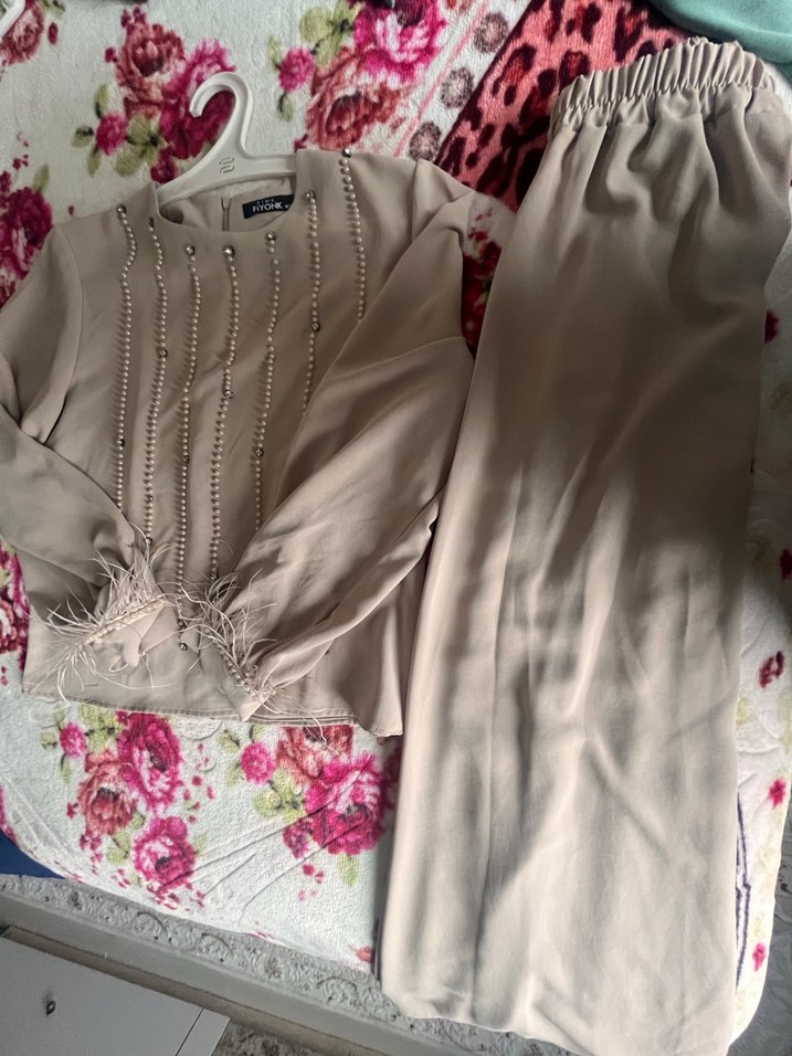 Nakışlı, Salaş Kesim, Uzun Kollu Kadın Takım - Görsel 2