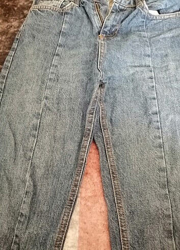 36 Beden mavi Renk Trendyol flare Jean 
