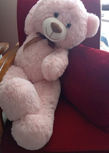  Beden Renk Pastel Pembe Peluş Ayıcık 100cm