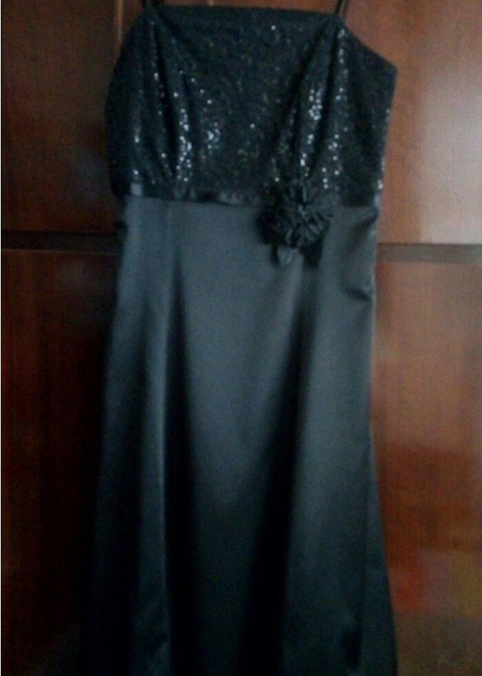 Pul detaylı gece/nişan/parti elbisesi - Görsel 4