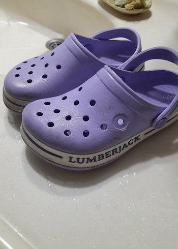Mor Lumberjack Tokalı Kadın Terlik