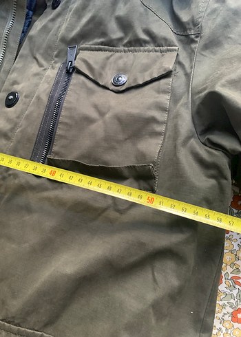 Düğmeli Kapüşonlu Erkek Parka Loft marka - Görsel 5