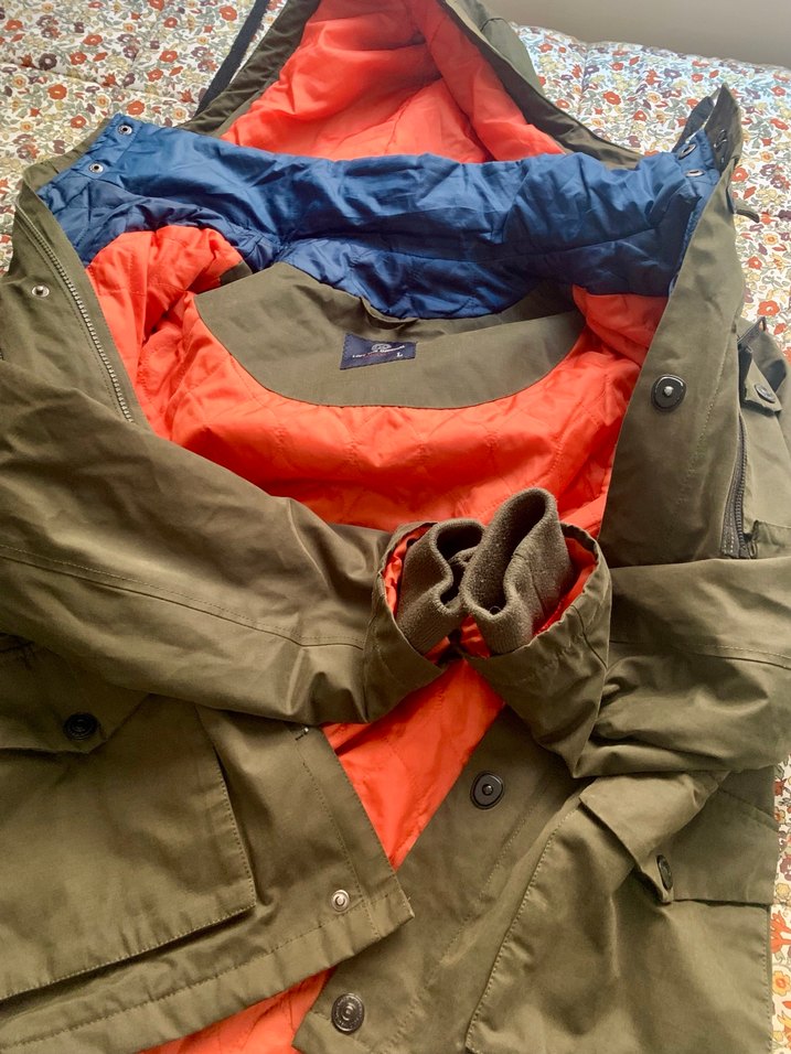 Düğmeli Kapüşonlu Erkek Parka Loft marka - Görsel 3