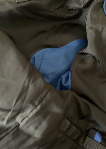 Kadın Siyah Deri Biker Ceket - Görsel 6