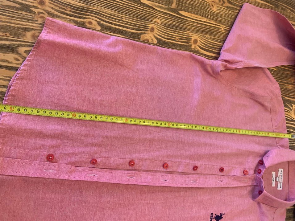 U.S. Polo Assn. Pembe Pamuklu Erkek Gömlek - Görsel 5