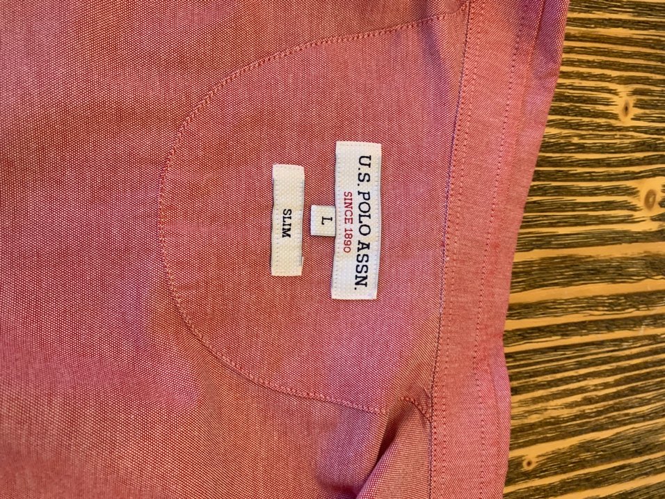 U.S. Polo Assn. Pembe Pamuklu Erkek Gömlek - Görsel 3