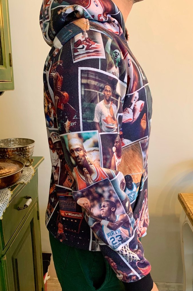 Baskılı Kapüşonlu Erkek Sweatshirt - Görsel 2