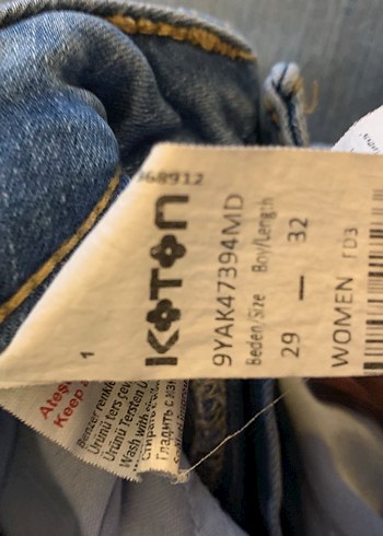 Fermuarlı Kadın Kot Pantolon - Görsel 3