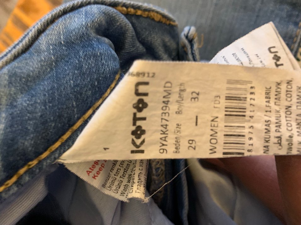 Fermuarlı Kadın Kot Pantolon - Görsel 3