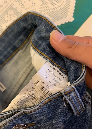 Mavi Rahat Kesim Kadın Kot Pantolon - Görsel 3