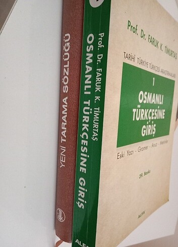 Osmanlıca ders kitabı ve tarama sözlüğü 