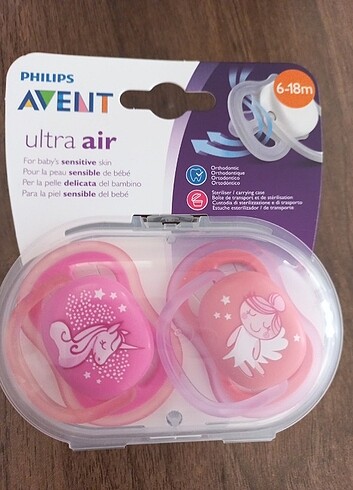 Philips avent emzik ultra air animals 6-18 ay 2li paket. 