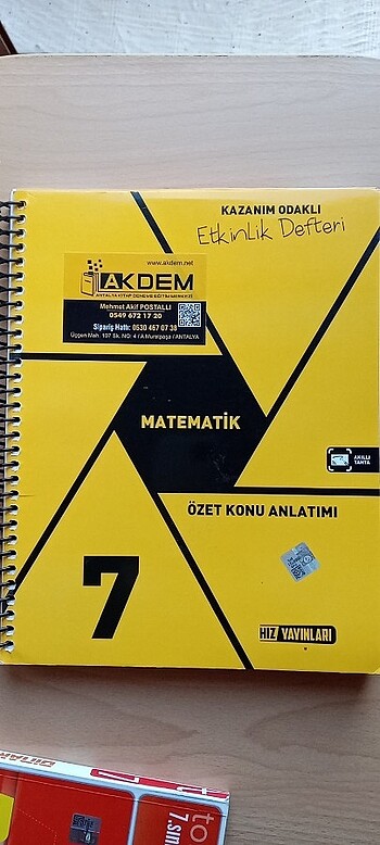 7. Sınıf hız yayınları matematik konu anlatım kitabı