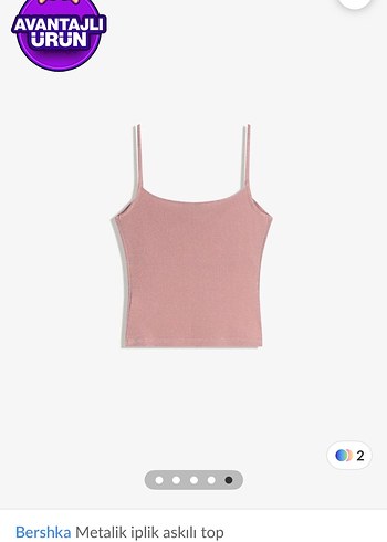 Bershka pembe simli bluz - Görsel 3