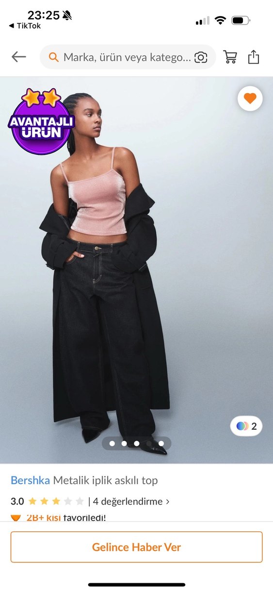 Bershka pembe simli bluz - Görsel 5