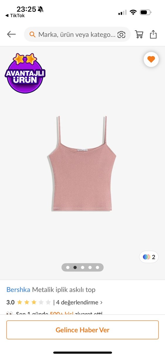 Bershka pembe simli bluz - Görsel 4