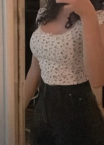 h&m çiçekli bluz 