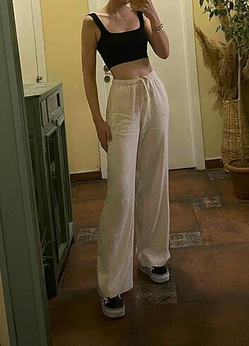 Stradivarius Stradivarius keten pantolon