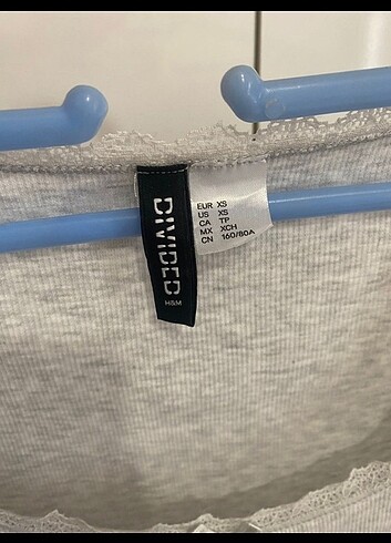 xs Beden gri Renk h&m bluz fiyonk detaylı