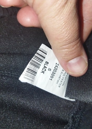 unisex  Siyah Rahat Kesim Eşofman Altı - Görsel 4