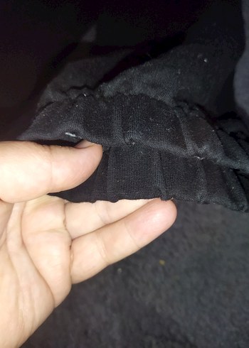 unisex  Siyah Rahat Kesim Eşofman Altı - Görsel 2