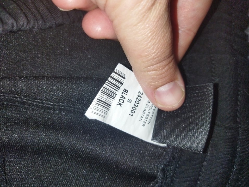 unisex  Siyah Rahat Kesim Eşofman Altı - Görsel 4