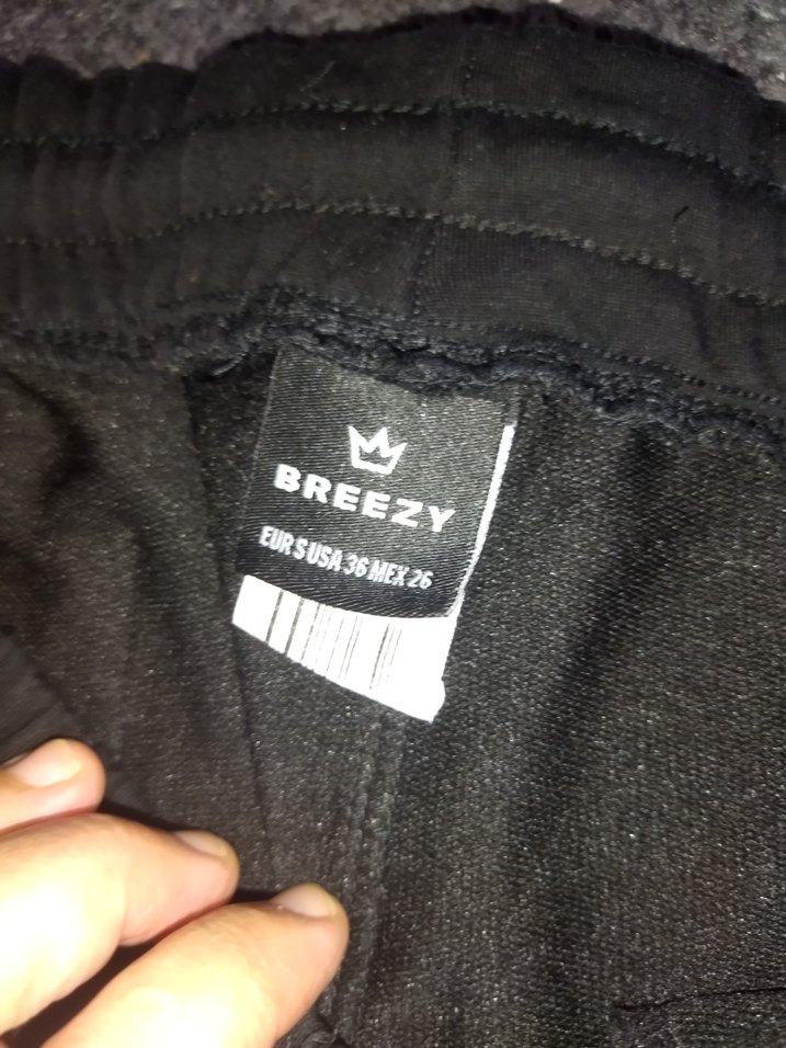 unisex  Siyah Rahat Kesim Eşofman Altı - Görsel 3