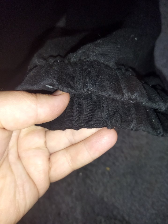 unisex  Siyah Rahat Kesim Eşofman Altı - Görsel 2