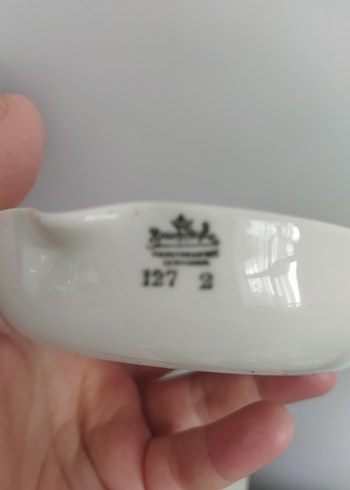 Beden beyaz Renk antika vintage alman Rosenthal germany kap kase