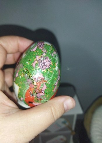 antika çin Japon elboyama Yumurta baharatlık - Görsel 7