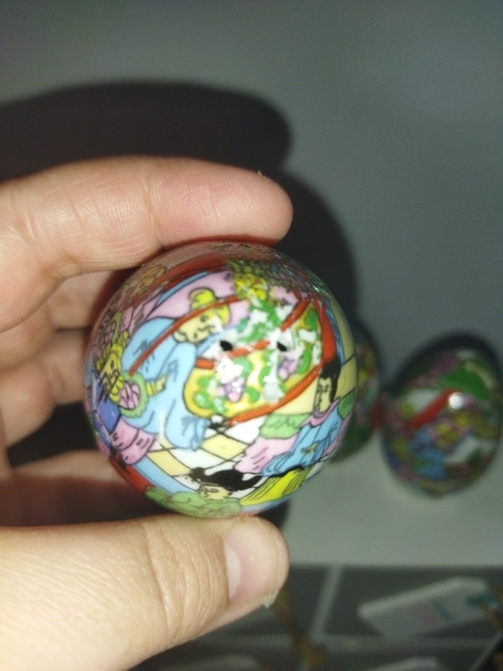 antika çin Japon elboyama Yumurta baharatlık - Görsel 4