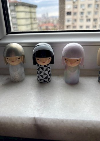 japon kokeshi bebekler - Görsel 8