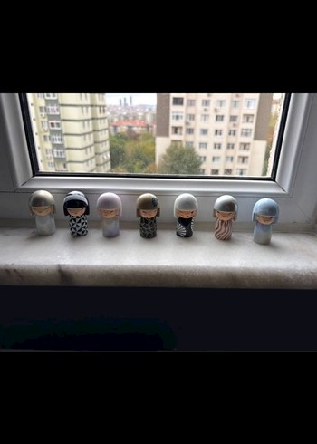 japon kokeshi bebekler - Görsel 7