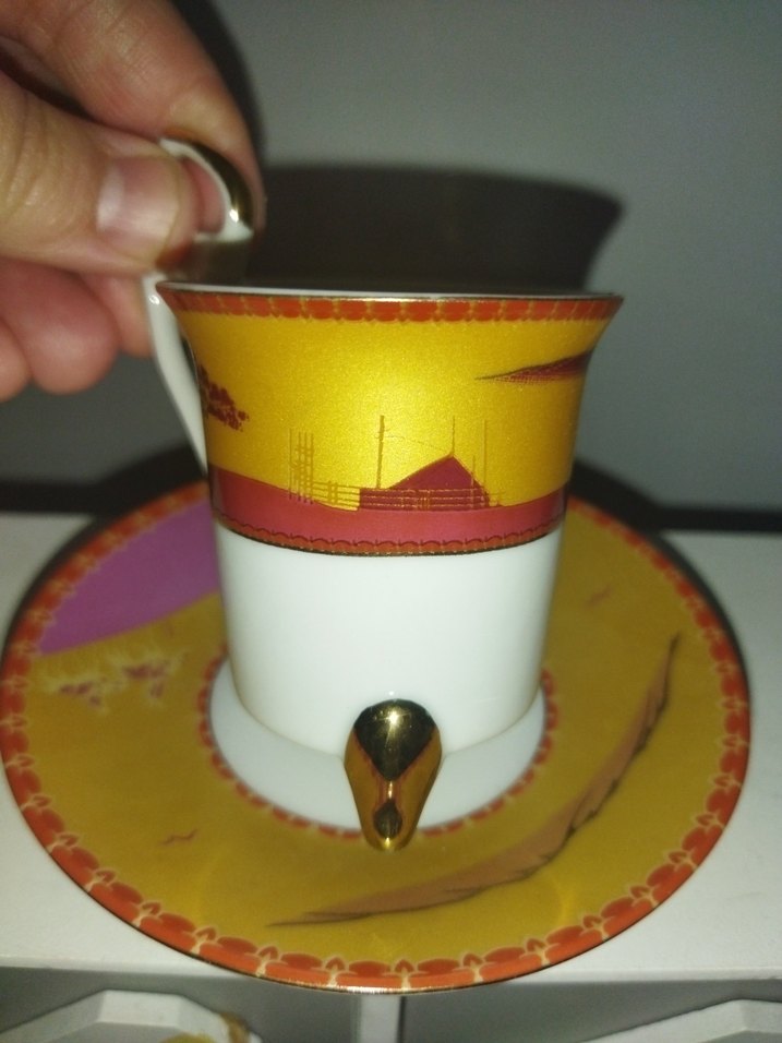 antika vintage japon yamasen fincan - Görsel 3