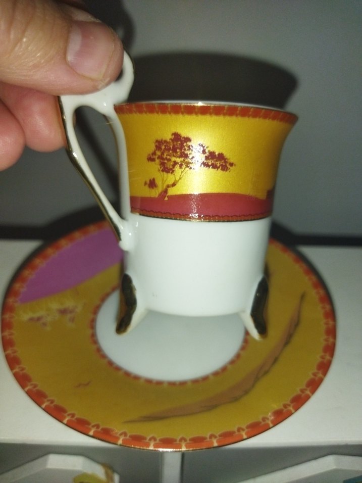 antika vintage japon yamasen fincan - Görsel 2