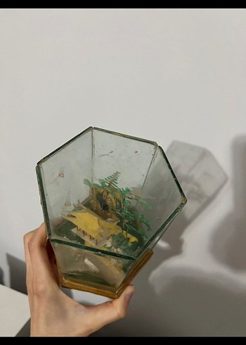 antika vintage Çin Japon mantar sanatı biblo - Görsel 8