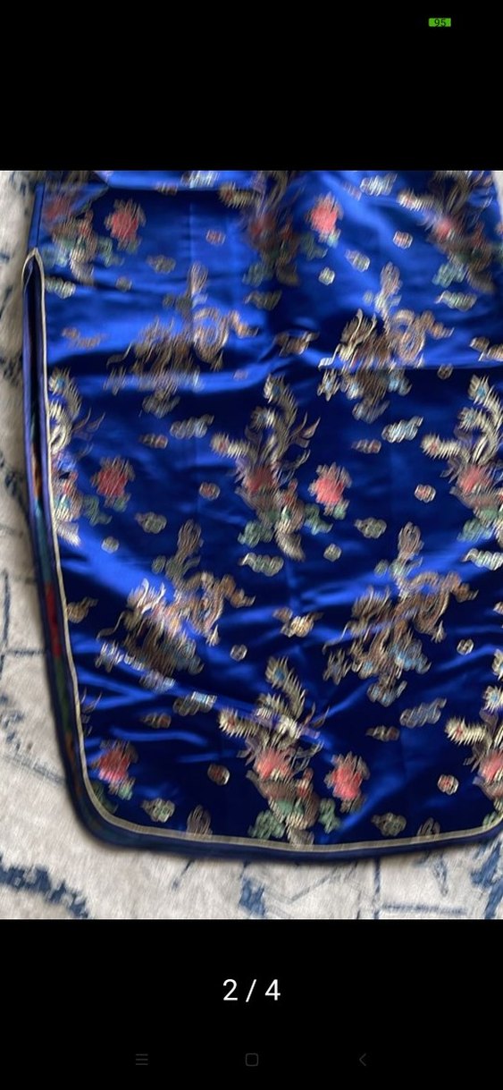 vintage Çin Japon cheongsam kimono çin Elbise - Görsel 2