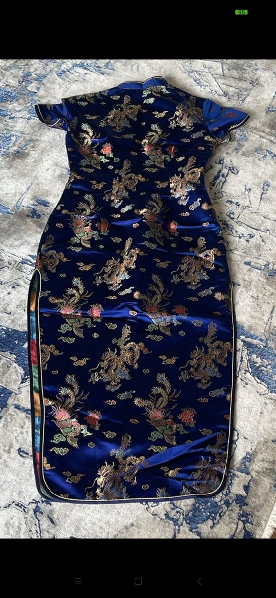 vintage Çin Japon cheongsam kimono çin Elbise - Görsel 4