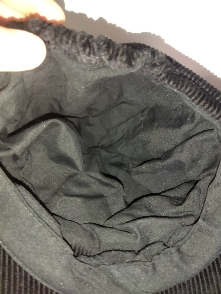 vintage fitilli kadife kasket şapka - Görsel 4