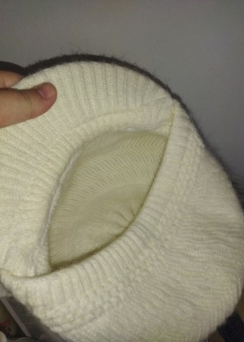 vintage yün kadın kasket şapka - Görsel 4