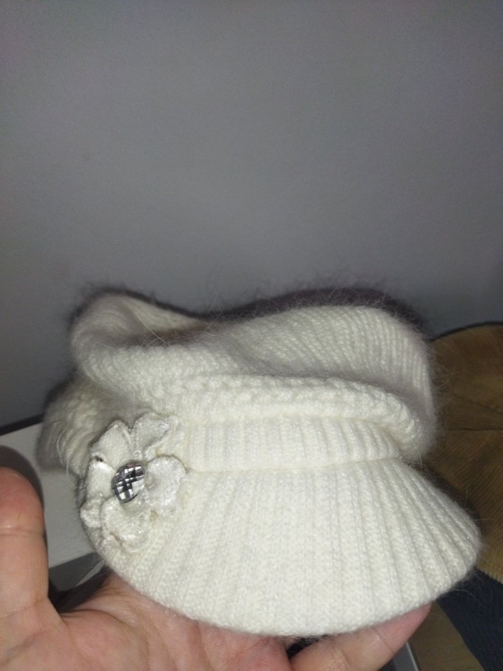 vintage yün kadın kasket şapka - Görsel 3