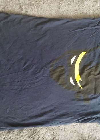 Lacivert Baskılı ninja unisex t-shirt, Kısa Kollu