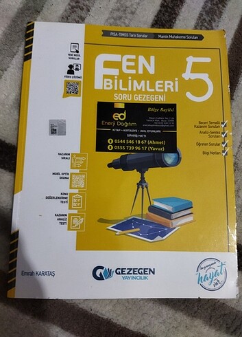 Gezegen yayınları 5 sınıf fen bilimleri 