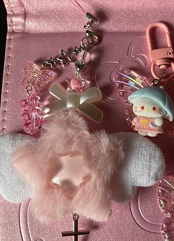 Kawaii anahtarlık charm çanta süsü 