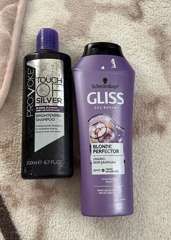 Schwarzkopf Gliss Blonde Perfector Mor Şampuan 200 ml